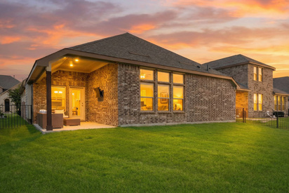 House exterior after twilight