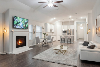 Living room after virtual staging